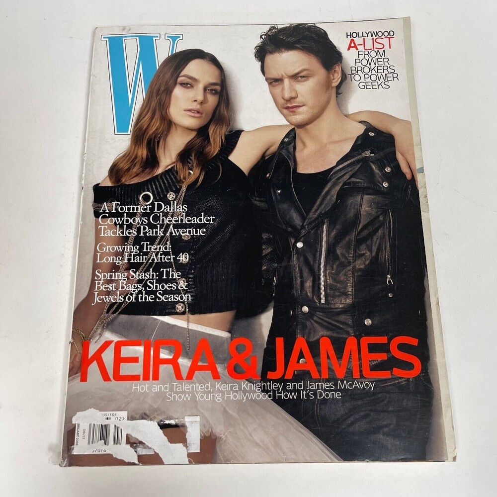 W Magazine 2008 Keira‎ Knightley James McAvoy Steven Spielberg David Geffen